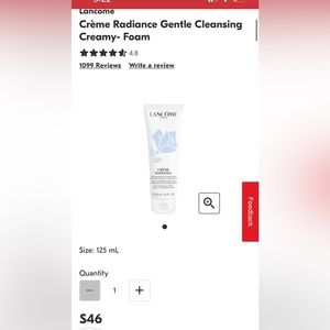 Lancôme Crème Radiance - Gentle Cleansing Creamy-Foam with Rose and Lotus Flower